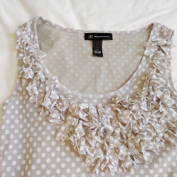 INC raffle front sleeves less top size S - Picture 6 of 7